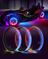 LED Flows Chasings Wheel Ring Lights for all Polaris Slingshot Models 2015-2022+