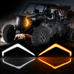 Polaris RZR XP LED Turn Signal Fang Light With App+RF Remote Control