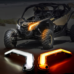 X3 LED Turn Signal Fang Light With App+RF Remote Control