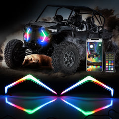 Polaris RZR XP LED Turn Signal Fang Light With App+RF Remote Control