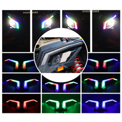 X3 LED Turn Signal Fang Light with App+RF Remote Control