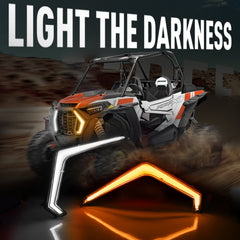 Polaris RZR XP LED Turn Signal Fang Light With App+RF Remote Control