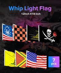 7PCS Whip Light Flags Set