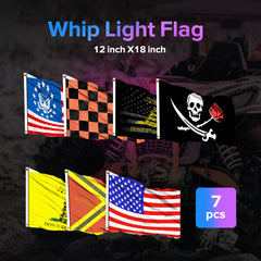 7PCS Whip Light Flags Set